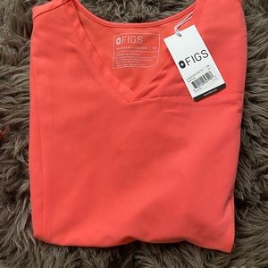 Figs Hot Coral set XS/XXS